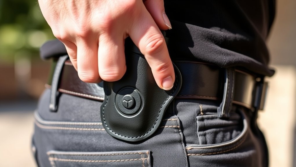 adjust holster for quick draw