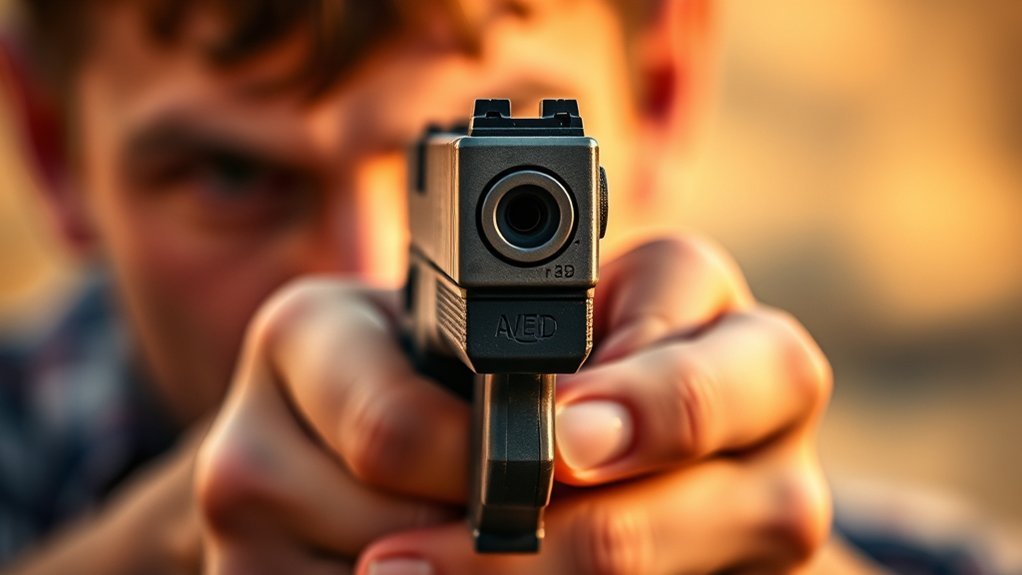 focus on front sight