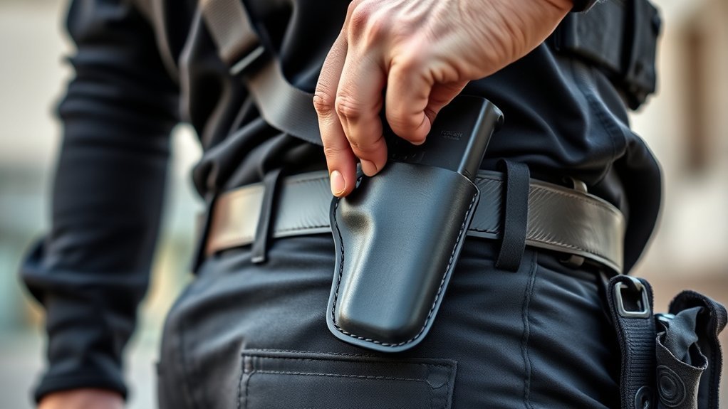 holster position for comfort