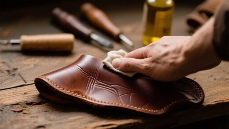leather holster softening steps