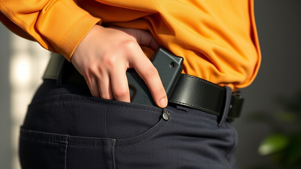 optimal holster waist positioning