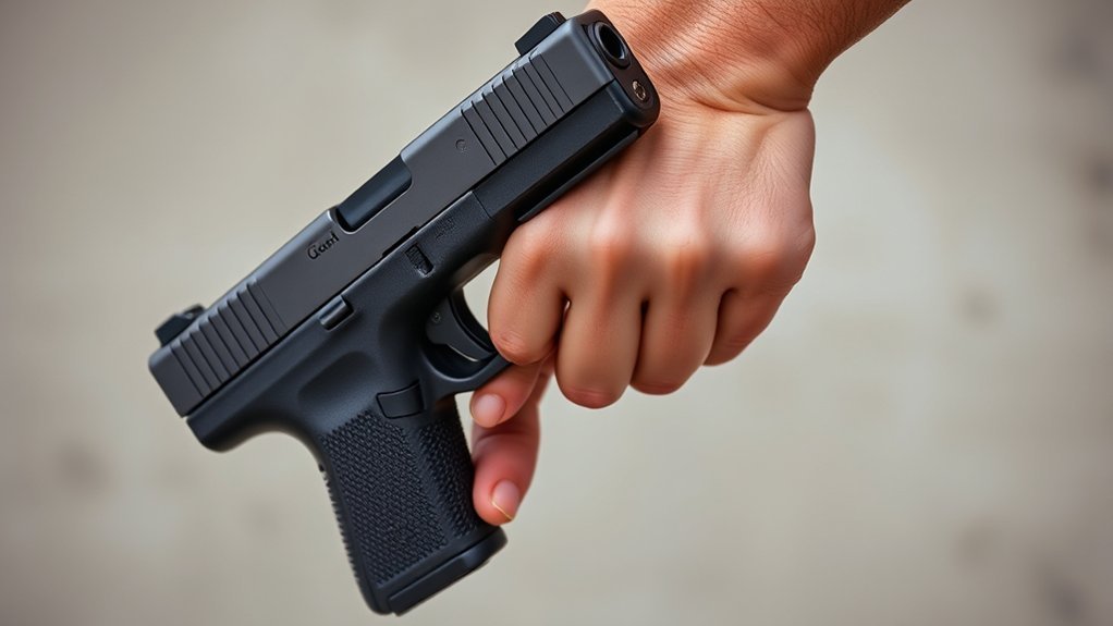 proper glock grip and trigger