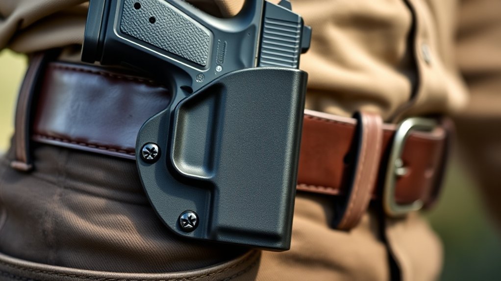 proper secure firearm holster