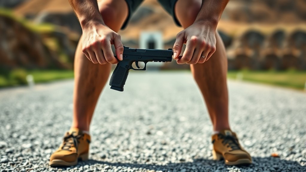 stable balanced aiming stance